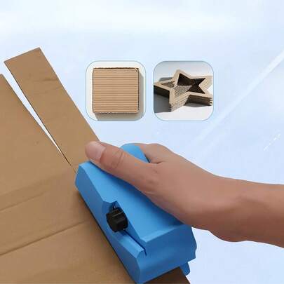 1/2 Packs Brand New DIY Multi-Functional Cardboard Cutting Tool With Sharp Manual Scissors For Multiple Uses: Making Cat Scratching Boards And Pet Carriers, As Well As Trimming Gift Paper And Craft Wrapping. 4 Application Scenarios, Durable Design – Ideal For Home Projects And Creative Activities Involving PET Materials.