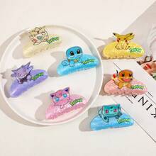 pocket monsters Pokémon Cute, Innovative, Fashionable And Versatile Hair Claw, A Stylish And Versatile Hair Accessory, Hair Clip, Side Clip, Acrylic Hair Ornament For Fixing Hair Women Claw Clips Elegant Hair Accessories - Multicolor - View 5