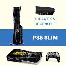 1 Set Waterproof, Scratch-Resistant Printed Skin Stickers Decor Protective Film For Slim Game Console Controller - Multicolor - View 8