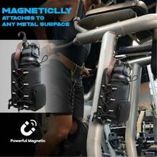 Magnetic Gym Bag Large Capacity Magnetic Carrier Bag With Phone Pocket Portable Gym Water Bottle Pouch Gym Accessories Organizer - 3個磁鐵 - 查看 4