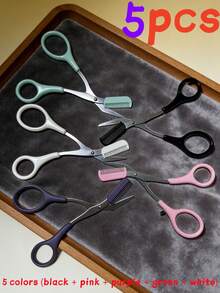 5/3/1 Pcs Unisex Eyebrow Scissors & Comb Set, Multiple Colors Available. New Eyebrow Scissors & Comb Set, Better Control Eyebrow Length And Trimming. Scissors Come With Mini Comb. Ideal Beauty Tool For Beginners. Excellent Holiday Gift For Family And Friends. - Multicolor - View 13