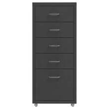 vidaXL Classeur mobile antracite 28x41x69 cm metal - Cinza - Ver 3