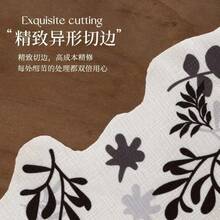 1pc Kitchen "Anti-Oil, Anti-Dust" Luxury Cover Cloth, 2025 New Fabric Material, Oil-Resistant And Easy To Wipe Clean, Can Block Kitchen Smoke And Dust On Refrigerator Top, Luxurious Black Floral White Pattern Appearance, Suitable For Single And Double Door Refrigerators, Practical And Stylish: Oil-Resistant, Easy Maintenance + Luxurious Aesthetics - Multicolor - View 2
