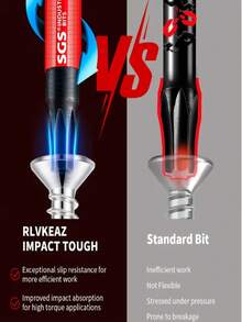 A 20-Piece Multi-Specification Impact Screw Screwdriver Set, Covering PH/PZ/SL/SQ/TORX, With Dual Lengths Of 25mm And 50mm, Is Suitable For Various Scenarios Such As Home Maintenance, Industrial Assembly, And Quick Automotive Repair, Featuring High Strength And Impact Resistance - Multicolor - View 6