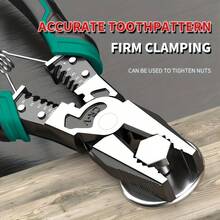 1把多功能剥线钳，工业级尖嘴钳，斜口钳，钢丝剪钳，铬钒钢耐用剥线钳，压接、切割、剥线、绕线多功能钳，适用于家居装修和电气工程