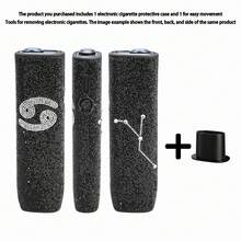 一套360°奢华水钻十二星座电子烟保护套，高端防滑防刮，独特个性化，适合送给爸爸、妈妈、女朋友、男朋友、爱人和朋友 - 彩色 - 查看 19