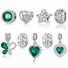 9件套时尚手工心形花朵串珠圆形吊坠，DIY手链项链配件 - 彩色 - 查看 3