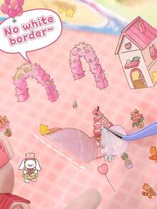 Extra Large Size - Landscape Sticker, Valentine's Day Theme Sticker, Large Size 36*26.5cm, Romantic Island Wedding, Miniature Scene Sticker, 3D Layered Scrapbooking Sticker, Includes 1 Tweezer, Valentine's Day Gift For Girlfriend - Multicolor - View 8