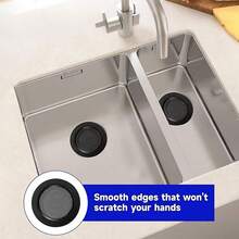 1个哑光黑色不锈钢厨房水槽滤网，宽边水槽排水过滤器，可选尺寸：5.3厘米/2.08英寸、7厘米/2.87英寸、9厘米/3.54英寸、11.5厘米/4.52英寸，适用于厨房水槽 - 彩色 - 查看 4