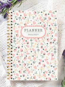 BUBU 2026-2027 年月度计划本，A5 螺旋装订，包含月度/周计划笔记本、日历、笔记栏、待办事项清单，办公用品，学习用品，2026 年新年礼物 - 彩色 - 查看 8