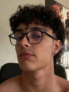 1副/套 男士休闲百搭纯色方形时尚眼镜，适合日常阅读、校园生活、通勤，复古时尚眼镜框，男女皆宜 - 彩色 - 查看 1