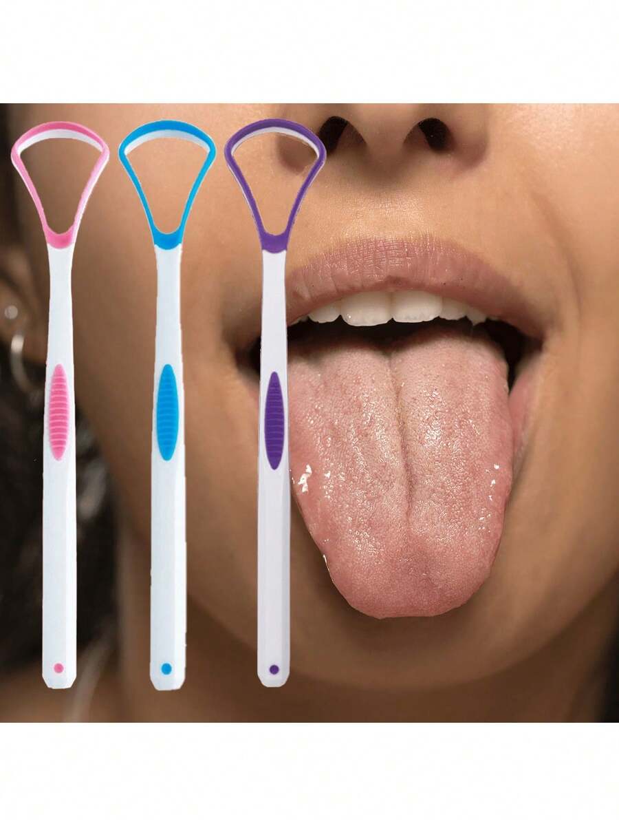 This Tongue Scraper Helps Improve Your Oral Hygiene! It Effectively Removes Bacteria, Food Debris And Tongue Coating, Helping To Combat Bad Breath And Leaving Your Mouth Cleaner. The Ergonomic Handle Ensures Easy Grip And Control, While The Curved Head Perfectly Fits The Shape Of Your Tongue. Use It Daily To Freshen Your Breath And Improve Oral Health. This Gentle Yet Effective Tongue Scraper Assists You In Achieving A Deeper Clean. - Multicolor - View 1