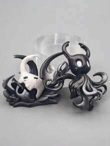 1件空洞骑士 - 深渊手办收藏装饰玩具，适合汽车/桌面/家居装饰，采用PVC材质，可用作雕像摆件或粉丝礼物/收藏品，也适用于电脑机箱/花园/蛋糕装饰。 - 黑與白 - 查看 7