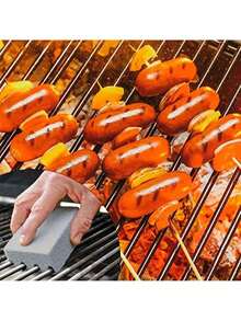 6 Pcs Grill Brick Griddle Stone Cleaning Block Pumice Stone For Cleaning Oven Stove BBQ Grill Commercial Grade Cleaner For Cookers Frying Pans Racks Flat Tops - 灰色的 - 查看 3