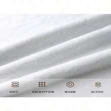 P-Plim Cute Blanket Comfortable Skin Friendly Soft Sofa Living Room Bed Bedroom Blanket Suitable For Travel And Gifts(3).Jpg - White - View 3