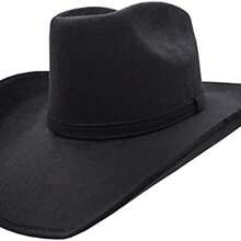OpenHIFABELLINO Sombrero Unisex Texana 8 Segundos Gamuza Elegante Y Versatil