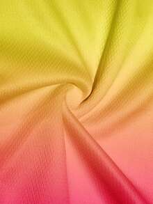 Men's Sunset Palm Tree Ombre Hawaiian Vacation Style Double-Layer Beach Shorts - Multicolor - View 4