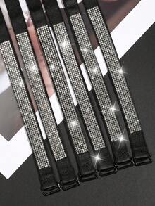 2/4/6 viên đá đính kèm, kim cương trắng lấp lánh, trang trí thanh lịch, dây đeo đồ lót. - Nhiều màu - Xem 8