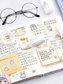 4/10pcs Party & Valentine's Day Decoration Essentials. DIY Material Set, Includes Full Decoration Set, Transparent Nano Double-Sided Adhesive Stickers, Suitable For Office, Moving, Manuals And Packaging Sealing, Office Supplies, Moving Boxes, Gift Wrapping, Long-Lasting , Strong Adhesive, Office Personnel - Multicolor - View 5