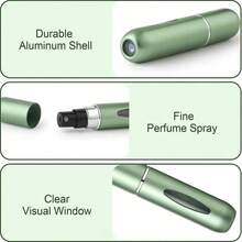 2pc Portable Mini Perfume Atomizer Spray Bottle Set – Refillable Travel Size Fragrance Dispenser For On-The-Go Touch-Ups – Ideal For Carrying Your Favorite Scents In Purses, Pockets, Gym Bags, And During Travel Or Shopping Trips – Leakproof, Easy To Fill, And Perfect For Parties & Everyday Use Back To School - 彩色 - 查看 5