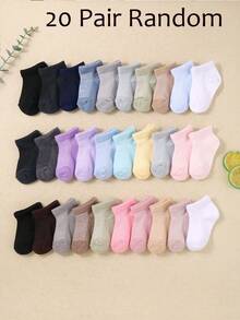 20/10/1 زوج جوارب كاحل شبكية قابلة للتنفس للأطفال الرضع، مناسبة للأطفال الذين يتعلمون المشي. باردة ومريحة للارتداء في الصيف، مناسبة للأولاد والبنات. جوارب رياضية بسيطة وعادية مع مرونة جيدة، لا تنزلق بسهولة. - متعدد الألوان - مشاهدة 14