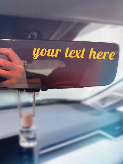 Adhesivo personalizado para el espejo retrovisor, pegatina de espejo retrovisor con afirmación personalizada, vinilo con cita positiva para ventana de coche para parabrisas o ventana lateral, decoración de automóvil minimalista y motivadora, recordatorio diario de positividad para conducir, accesorio interior de coche estético, palabras alentadoras, regalo pensativo para conductores mujeres y hombres, regalo de cumpleaños, regalo de autocuidado, decoración de coche inspiradora