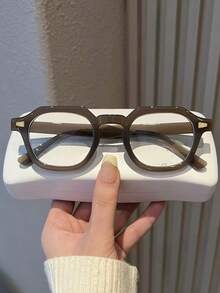 1 副复古小方框时尚阅读/电脑/游戏眼镜，无度数，适合男士/女士日常使用 - 彩色 - 查看 6