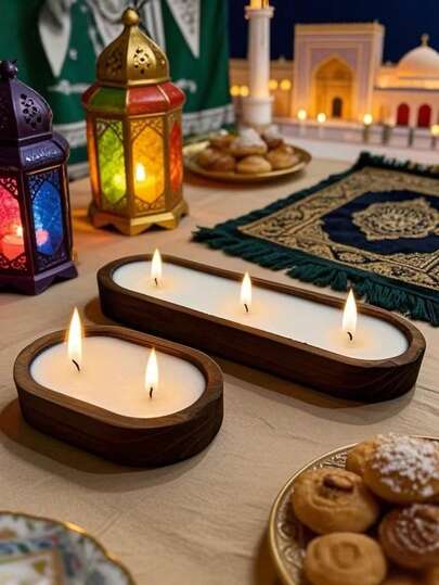 这款木质香氛蜡烛，采用大豆蜡制成，独特清新，尺寸较大。是家居装饰、酒店和高档餐厅的理想之选。尤其适合斋月、情人节、婚礼季、母亲节、毕业季、秋季、节日庆典、冬季、假期、生日、婚礼以及作为圣诞礼物。也非常适合房间装饰、家居布置以及作为生日礼物。