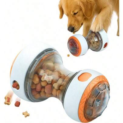 Large Size Interactive Dog Treat Dispenser Toy, Chew Teeth Health Ball, Suitable For All Breeds Slow Feeder Puzzle Toy, Slow Feeding Training Toy, Pet Food Puzzle Toy