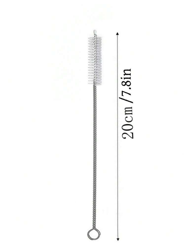 1/3/5支装可重复使用可爱卡通小熊图案玻璃吸管，透明弯管餐具套装，适用于厨房配件、水杯、冷饮、吸管装饰、珍珠奶茶、咖啡、果汁、冰沙，居家、餐厅、鸡尾酒会、返校季、送给男友/女友、父母、朋友的礼物、节日、新年、情人节 - 無色 - 查看 10