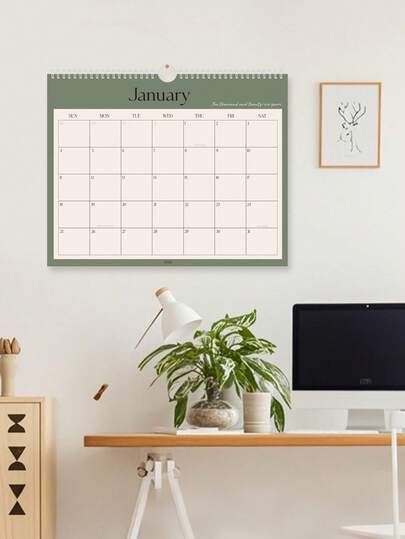 BUBU 18页2026-2027年大号桌面日历，A3尺寸（11英寸 x 15英寸），月度计划笔记本，家用挂历，个人计划和任务管理，家居装饰，学校/办公用品，完美礼物