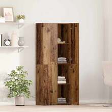 vidaXL Armoire de bureau avec étagère Bois ancien 70 x 32 x 77,5 cm - Tabac - Voir 4