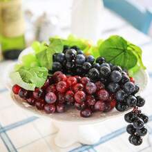 M.S MO SHI HOME FURNISHINGS 1/2/3/4/5个仿真葡萄,红、绿、黄、黑四色可选,塑料材质,逼真仿真水果,适用于家居装饰、展览装饰、厨房摆设、餐桌装饰、房间装饰、婚礼装饰、节日派对装饰、复活节、摄影道具、情人节、母亲节、生日礼物、毕业返校季房间装饰等。 - 彩色 - 查看 10