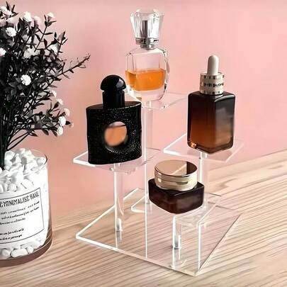 Adjustable Acrylic Book Shelf Display Rack - Suitable For Displaying Albums, Newspapers, Magazines, CDs Etc. - Sturdy And Durable, Space-Saving, Easy To Assemble