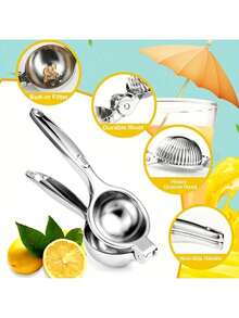 1 Pcs Portable Kitchen Tool For Squeezing Oranges, Lemons, And Other Fruits, This Manual Juicer Is Compact And Practical For Home Use - 1 mặt hàng - Xem 3