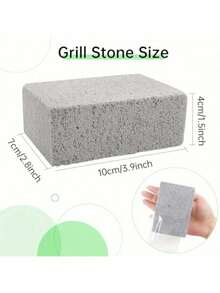 6 Pcs Grill Brick Griddle Stone Cleaning Block Pumice Stone For Cleaning Oven Stove BBQ Grill Commercial Grade Cleaner For Cookers Frying Pans Racks Flat Tops - 灰色的 - 查看 4