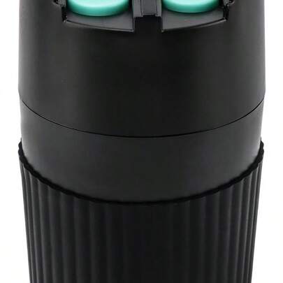 4-Slot Car Coin Organizer: Large Capacity Coin Storage For Cup Holder - Universal Fit (Black)