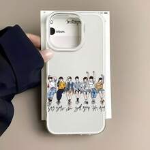 La funda para teléfono con espejo y ilustración de retrato grupal ofrece un diseño elegante y funcional. Compatible con  17,  16 Pro Max,  15 Pro Max,  13 y  12. Fabricada en TPU resistente, ofrece una excelente protección contra golpes y caídas. Un regalo único para familiares, amigos, ocasiones especiales o una grata sorpresa para cumpleaños y festividades. - Blanco - Ver 5