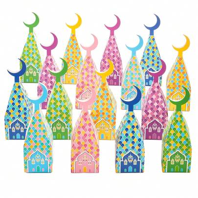 6/12 Ramadan Gift Box, Kareem Paper Eid Al-Fitr Gift Box, Ramadan Eid Al-Fitr Happy Gift Box, Eid Al-Fitr Party Supplies, Ramadan Party Supplies, Eid Al-Fitr Happy Gift Box, Moon Lantern Paper Packaging Box, Ramadan Home Decor, Ramadan Islamic Eid Al-Fitr Party Supplies