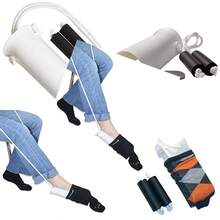 Rehabilitation Advantage Deluxe Sock Aid Sock Helper With Foam Handles Dring Aid For Seniors Disabled Or Limited Mobility 9.5"L X 5"W X 3"H, Valentine's Day, Home Decor, Room Deocr - Tay cầm bằng xốp - Xem 7