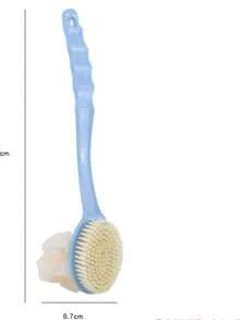 1pc Soft Plush Massage Back Scrubber, Bath Brush, Home Back Cleaning Brush, Includes Bath Flower Soft Bristle Cleansing Brush, Hanging Bath Brush, Long Handle Back Cleaning Tool, Long Handle Bath Brush, Shower Back Brush, Exfoliating, Unisex, Pink/Blue Long Handle Bath Brush, Multi-Function Back Exfoliating And Shower Cleaning Brush Set, Bath Sponge - Multicolor - View 11