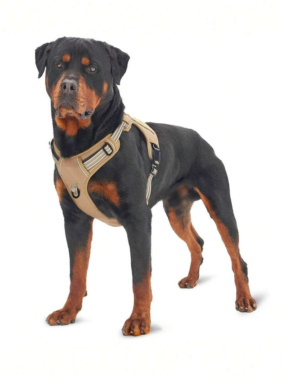 Adjustable No-Pull Tactical Dog Harness With Handle For Large Dogs - Reflective Vest For Labrador Retriever, Siberian Husky, German Shepherd - Durable Polyester Material - Nhiều màu - Xem 1