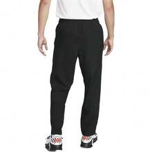 Nike Dri-Fit Logo 印花休闲宽松速干针织运动裤，男款，黑色 - 黑色 - 查看 5