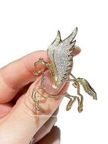 New Luxury Women's Brooch, High-End Vintage Rhinestone Horse Brooch Set, Fashion Accessory - Multicolor - View 5