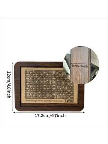 Wooden Coin Management Box, Piggy Bank, Multi-Purpose Coin Saving Box