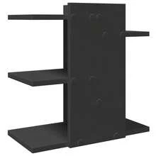 vidaXL Organisateur de bureau noir 42x21,5x42 cm ingénierie du bois - Noir - Voir 6