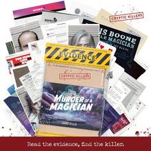 Cryptic Killers Unsolved Mystery Game - Cold Case Files Investigation Detective Clues/Evidence - Solve The Crime - For Individuals, Date Nights & Party Groups - Of A Magician - Multicolor - View 1