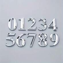 1pc 2.8 Inch/7cm 3D Floating Self-Adhesive House Number, 0-9 Plastic Number Letter Sticker, Rust-Proof Door Plate Street Address Number Sign For Hotel Room, Office, Apartment - Multicolor - View 8