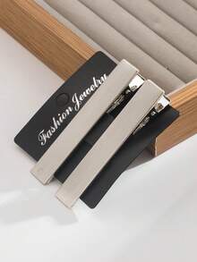 1 Set vielseitige Haarspangen für den seitlichen Pony in Gold und Silber, modische, hochwertige, minimalistische, asymmetrische und elegante lange Haarspangen für Damen, Kopfschmuck, Haaraccessoires für Frauen - Verschiedenfarbig - Übersicht 14