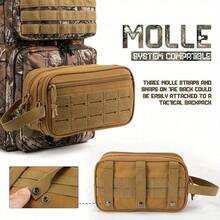 Tactical Toiletry Bag For Men/Women Hygiene Bag Tool Molle Pouches Small Hanging Dopp Kit Men Shaving Kit Travel Shower Bag - Multicolor - View 5